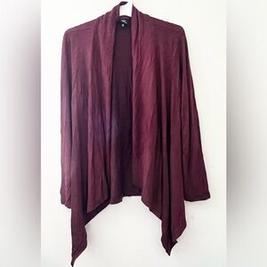 Bobeau Asymmetrical Burgundy Skirt